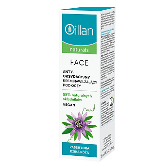 Oillan Naturals, antyoksydacyjny krem nawilżający pod oczy, 15 ml