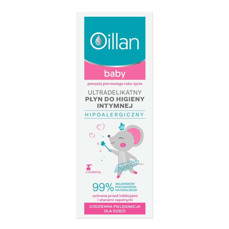 Oillan Baby, płyn do higieny intymnej hipoalergiczny, 200 ml