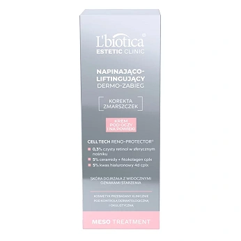 L'biotica Dermo-zabieg, krem napinająco-liftingujący pod oczy i na powieki, 15 ml
