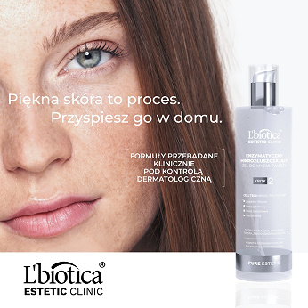 L'biotica, żel enzymatyczny, mikrozłuszczający do mycia twarzy, 200 ml