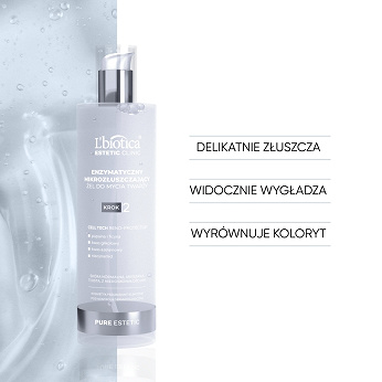 L'biotica, żel enzymatyczny, mikrozłuszczający do mycia twarzy, 200 ml