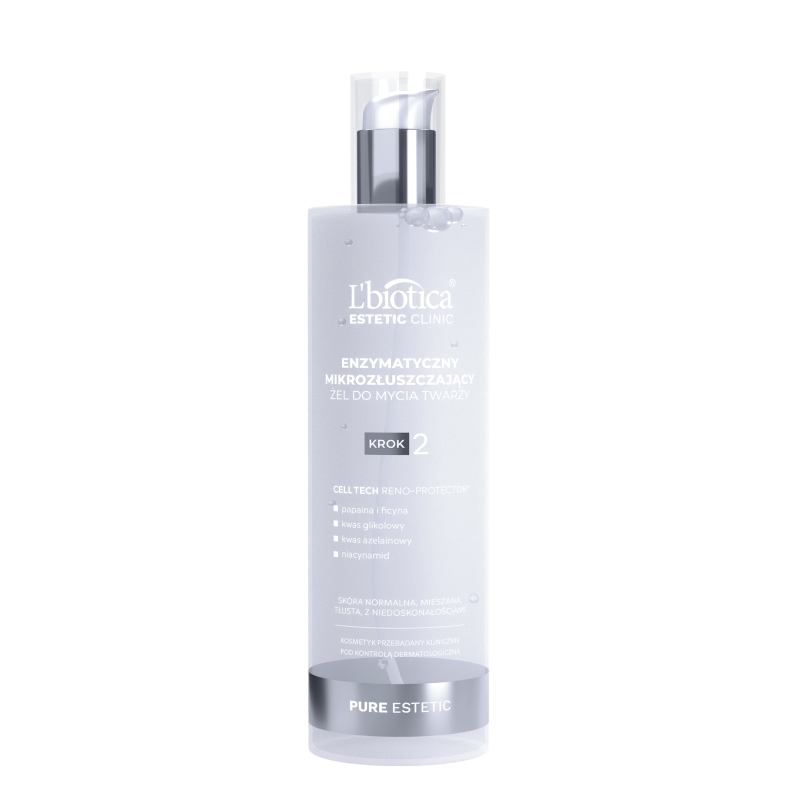 L'biotica żel enzymatyczny, mikrozłuszczający do mycia twarzy, 200 ml