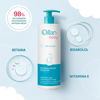 Oillan baby, szampon ultradelikatny, 200 ml