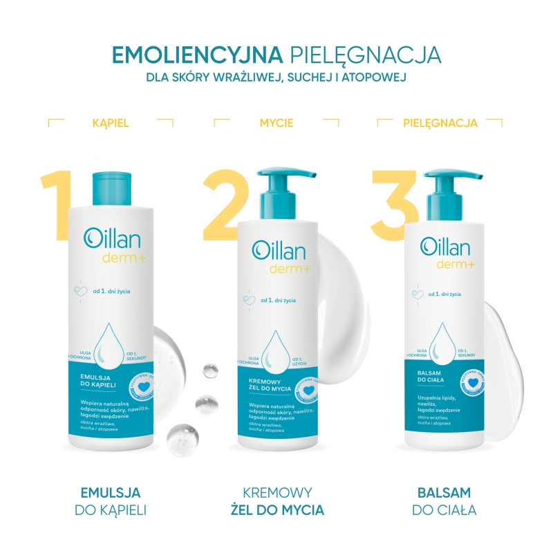 Oillan derm +, emulsja do kąpieli, 200 ml