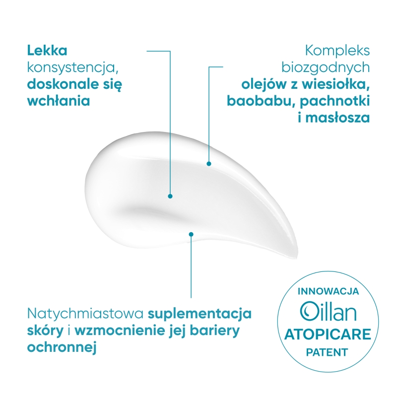 Oillan derm +, balsam do ciała, 200 ml