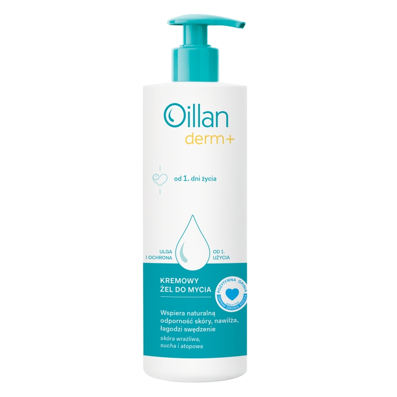 Oillan derm + żel kremowy do mycia, 400 ml