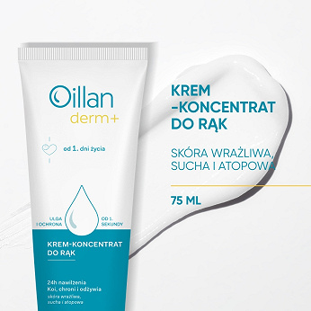 Oillan derm +, Krem-koncentrat do rąk, 75 ml