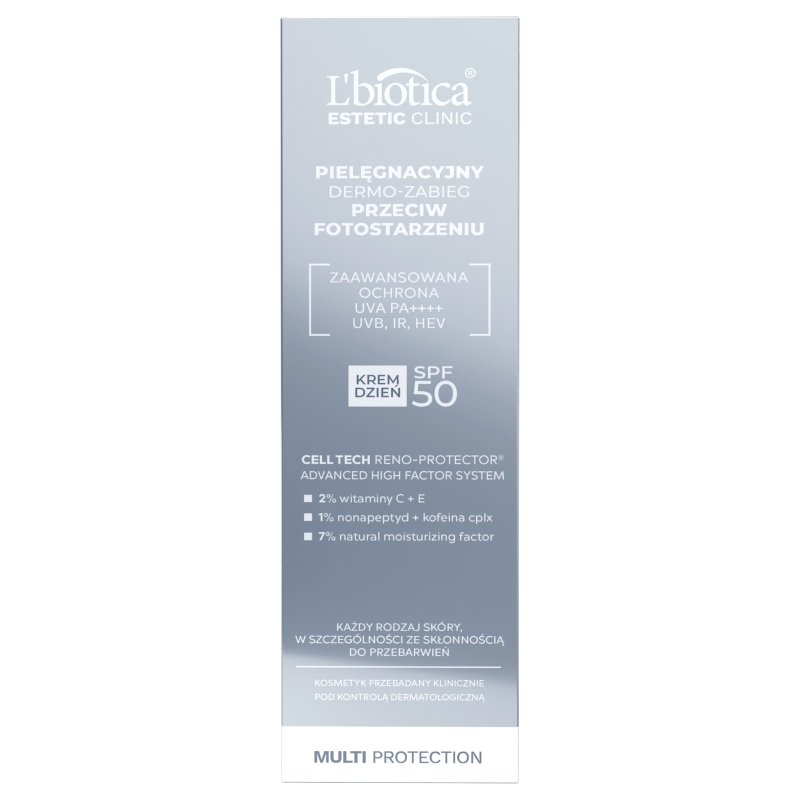 L'biotica Dermo-zabieg krem na dzień przeciw fotostarzeniu, SPF 50, 35 ml