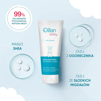Oillan baby, krem ochronny do twarzy i ciała, 75 ml