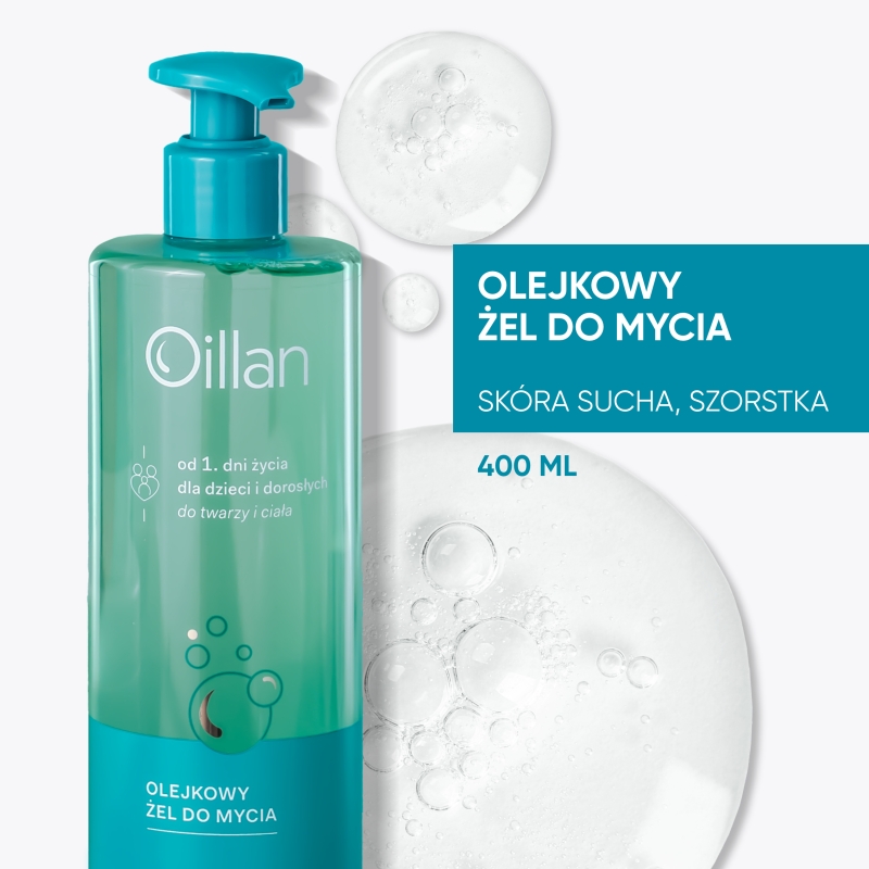 Oillan, żel myjący olejkowy, 400 ml