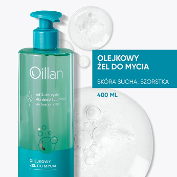 Oillan, żel myjący olejkowy, 400 ml