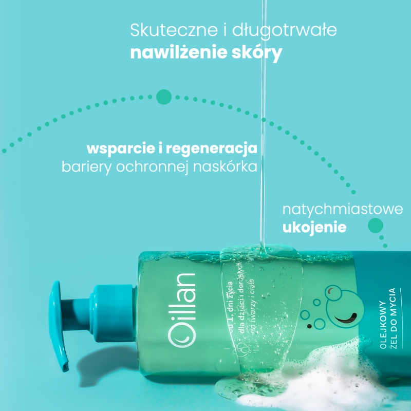 Oillan, żel myjący olejkowy, 400 ml