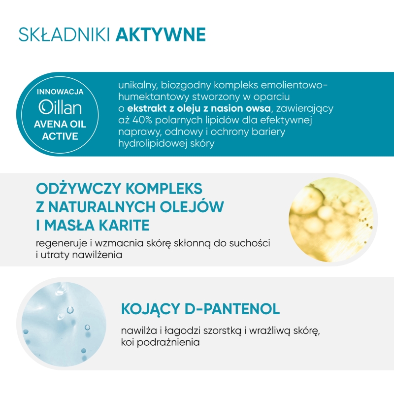 Oillan, dermo-krem nawilżający, 500 ml