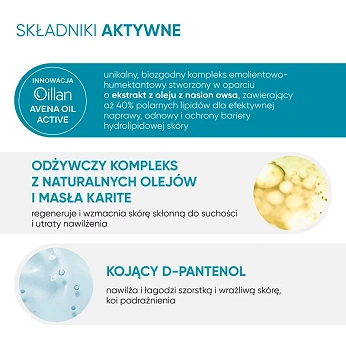 Oillan, dermo-krem nawilżający, 500 ml