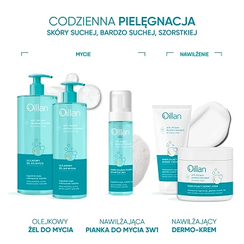 Oillan, dermo-krem nawilżający, 500 ml