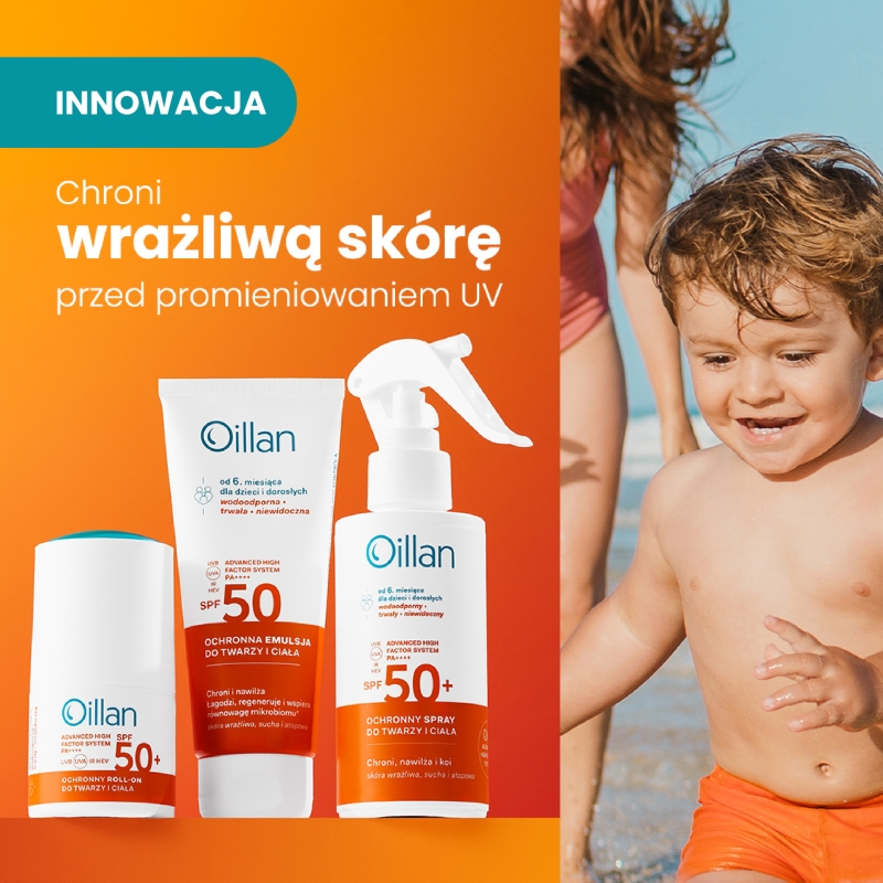Oillan, roll-on dla dzieci, 50 ml
