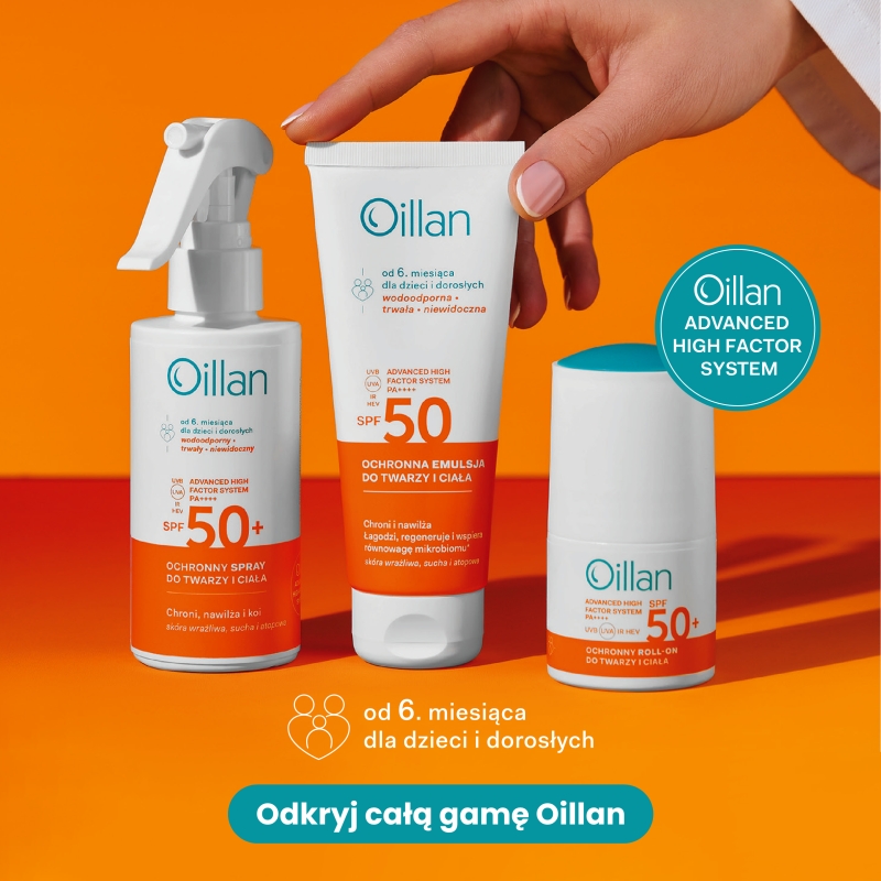 Oillan, roll-on dla dzieci, 50 ml