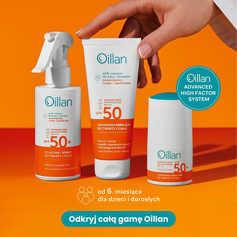 Oillan, roll-on dla dzieci, 50 ml