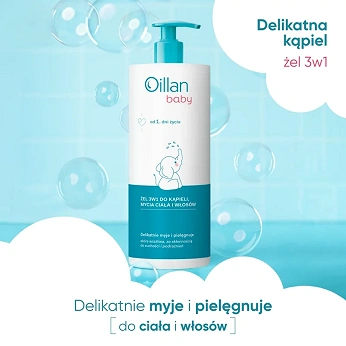 Oillan Baby, żel 3w1, 750 ml