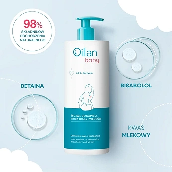 Oillan Baby, żel 3w1, 750 ml