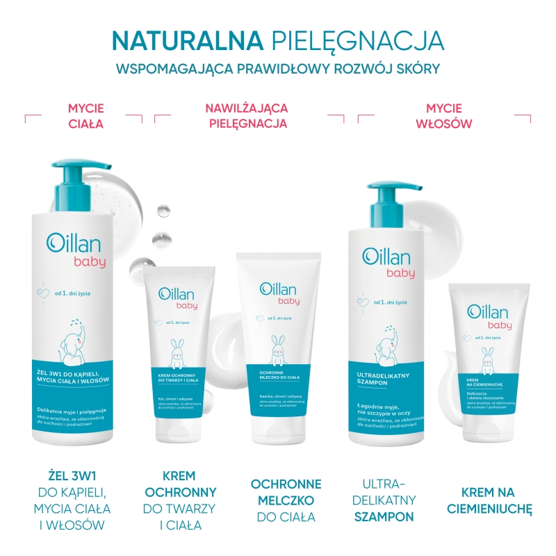 Oillan Baby,  żel 3w1, 750 ml