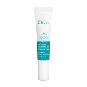 Oillan Cold Cream, balsam do ust odżywczy z witaminą E, 15 ml