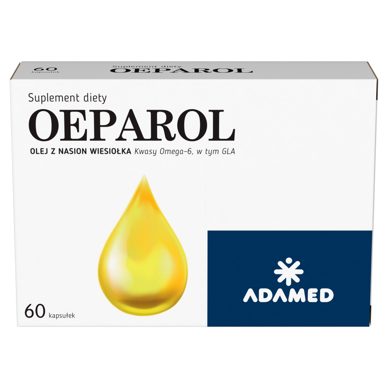 Oeparol, kapsułki z olejem z nasion wiesiołka oraz kwasami Omega-6, 60 szt.
