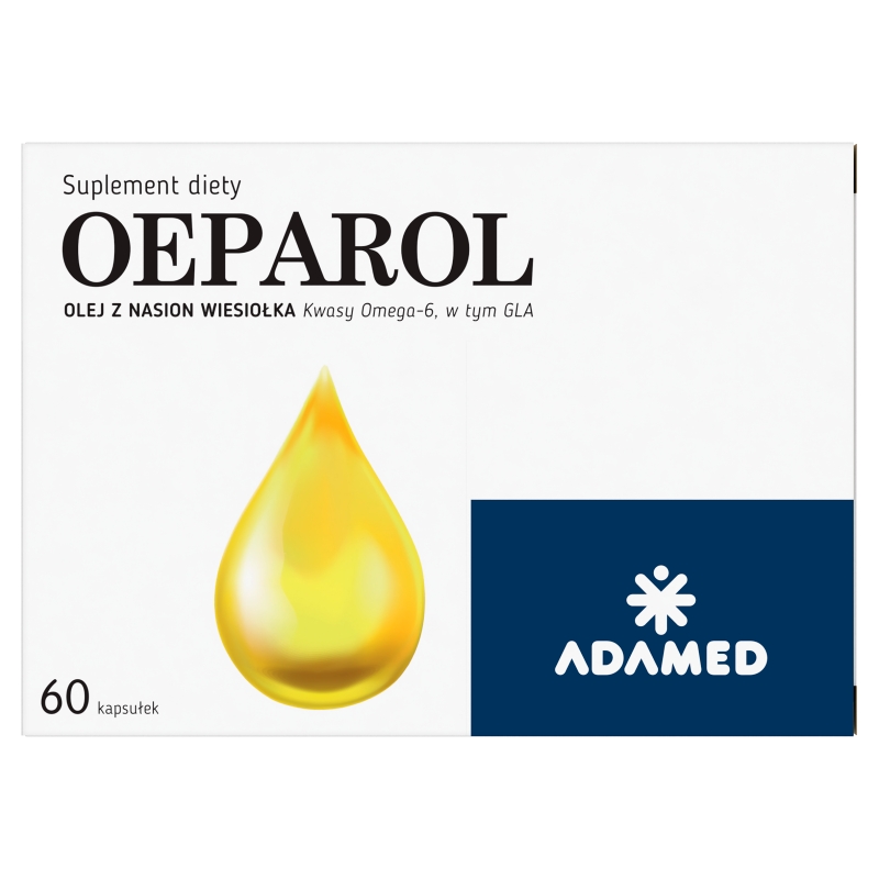 Oeparol, kapsułki z olejem z nasion wiesiołka oraz kwasami Omega-6, 60 szt.