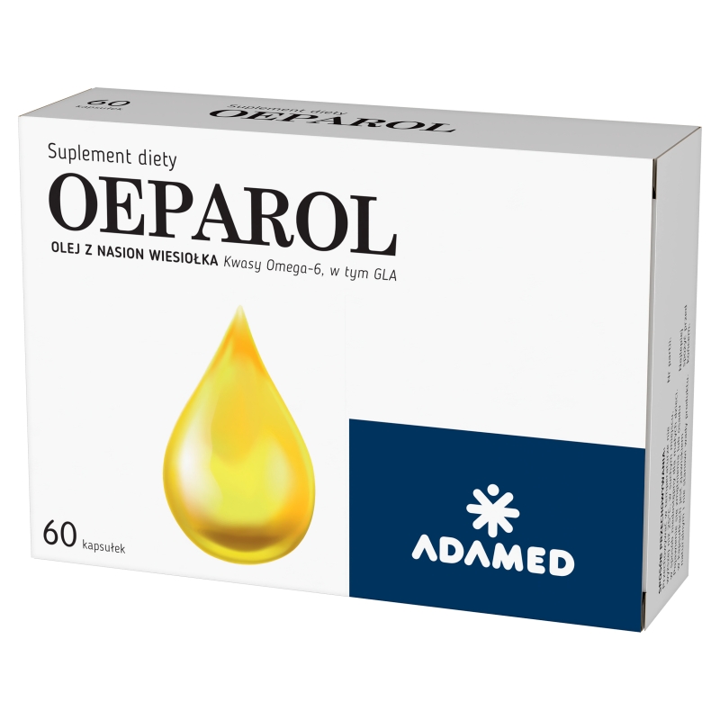 Oeparol, kapsułki z olejem z nasion wiesiołka oraz kwasami Omega-6, 60 szt.
