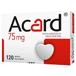 Acard tabletki dojelitowe stosowne w chorobach niedokrwiennych serca, 120 szt.