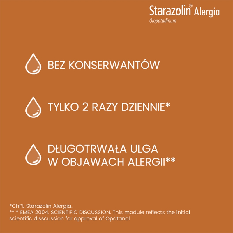 Starazolin Alergia, krople do oczu na alergiczne zapalenie spojówek, 5 ml
