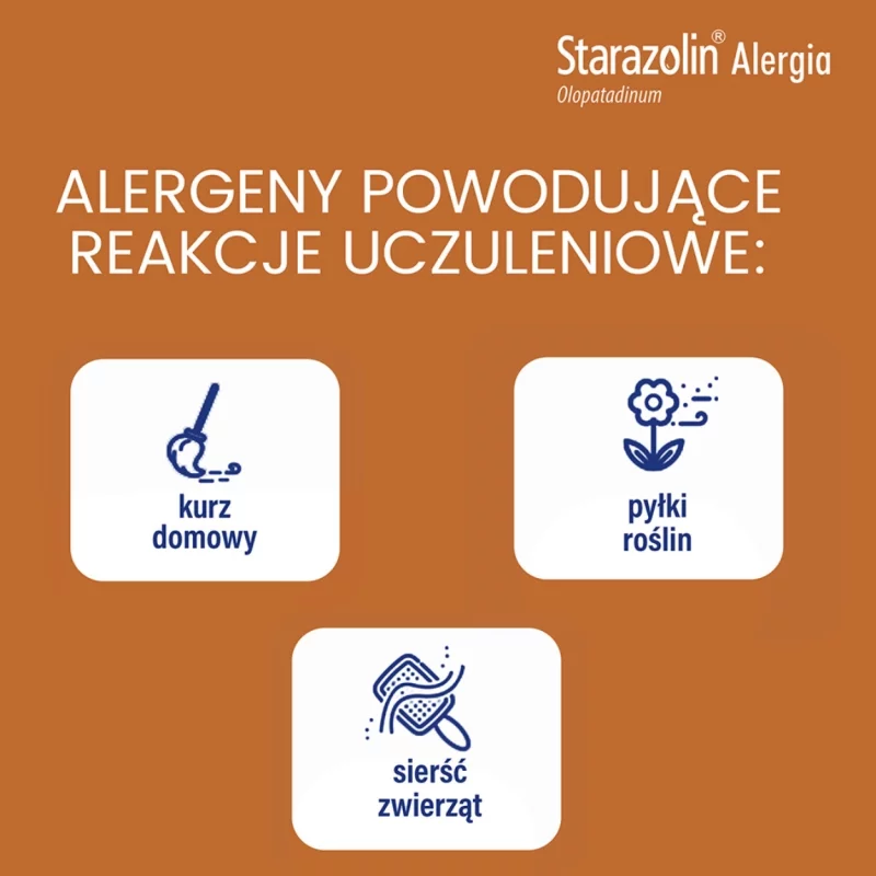 Starazolin Alergia, krople do oczu na alergiczne zapalenie spojówek, 5 ml