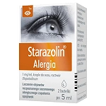 Starazolin Alergia krople do oczu na alergiczne zapalenie spojówek, 2x5ml
