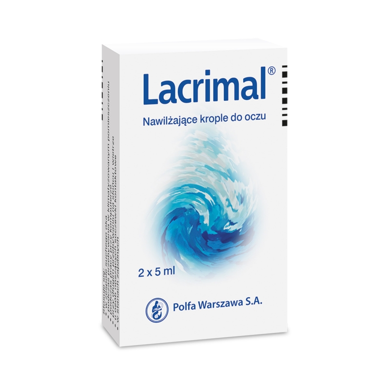 Lacrimal, krople do oczu nawilżające, 2 butelka x 5 ml