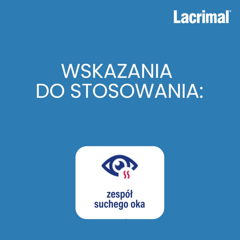 Lacrimal, krople do oczu nawilżające, 2 butelka x 5 ml