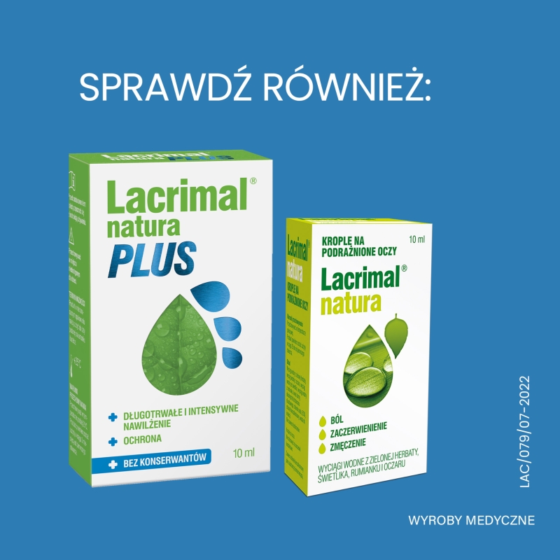 Lacrimal, krople do oczu nawilżające, 2 butelka x 5 ml