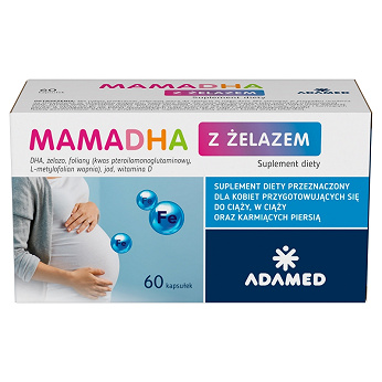 MamaDHA z żelazem, kapsułki, 60 szt.