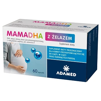 MamaDHA z żelazem, kapsułki, 60 szt.