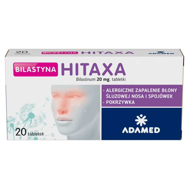 Bilastyna Hitaxa 20 mg, 20 tabletek
