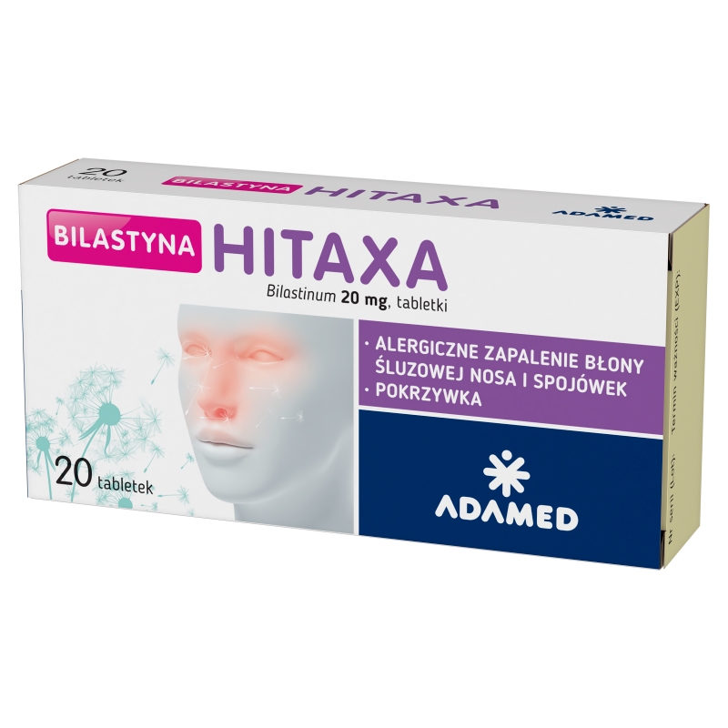 Bilastyna Hitaxa 20 mg, 20 tabletek
