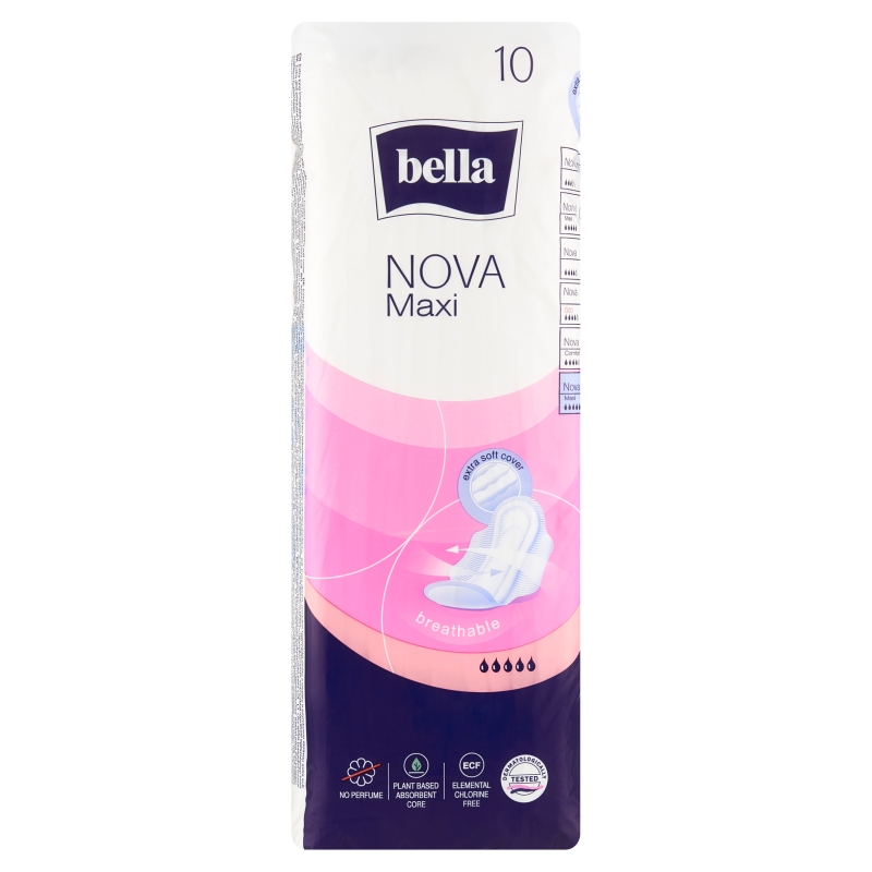Bella Classic Nova Maxi podpaski ze skrzydełkami bezzapachowe, 10 szt.