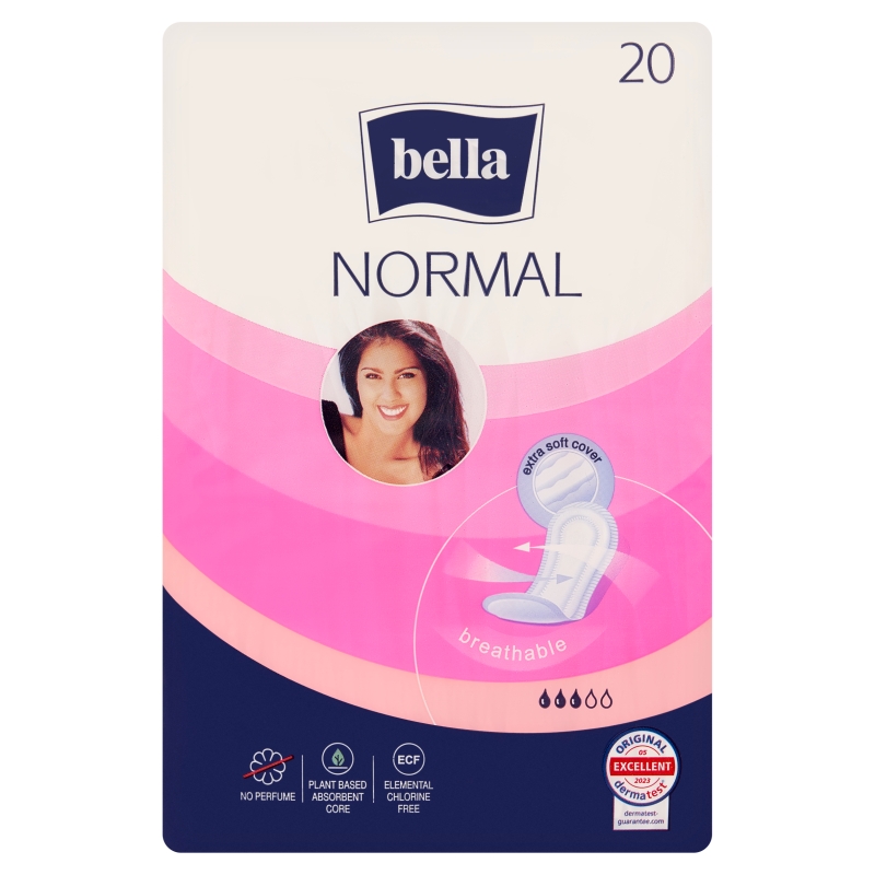 Bella Normal, podpaski oddychające bezzapachowe, 20 szt.