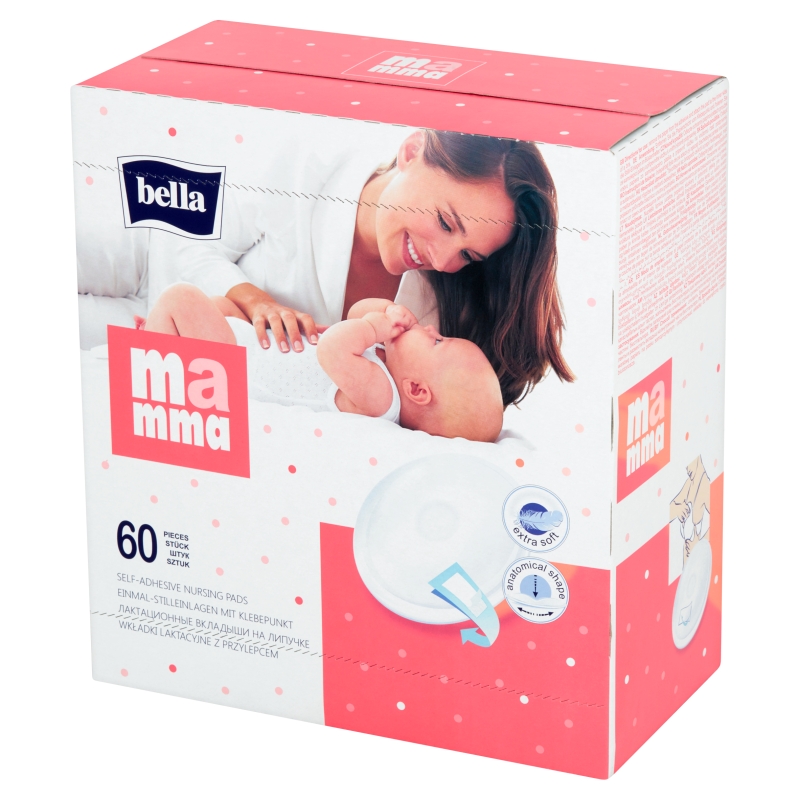 Wkładki laktacyjne BELLA MAMMA , z przylepcem, 60 szt.