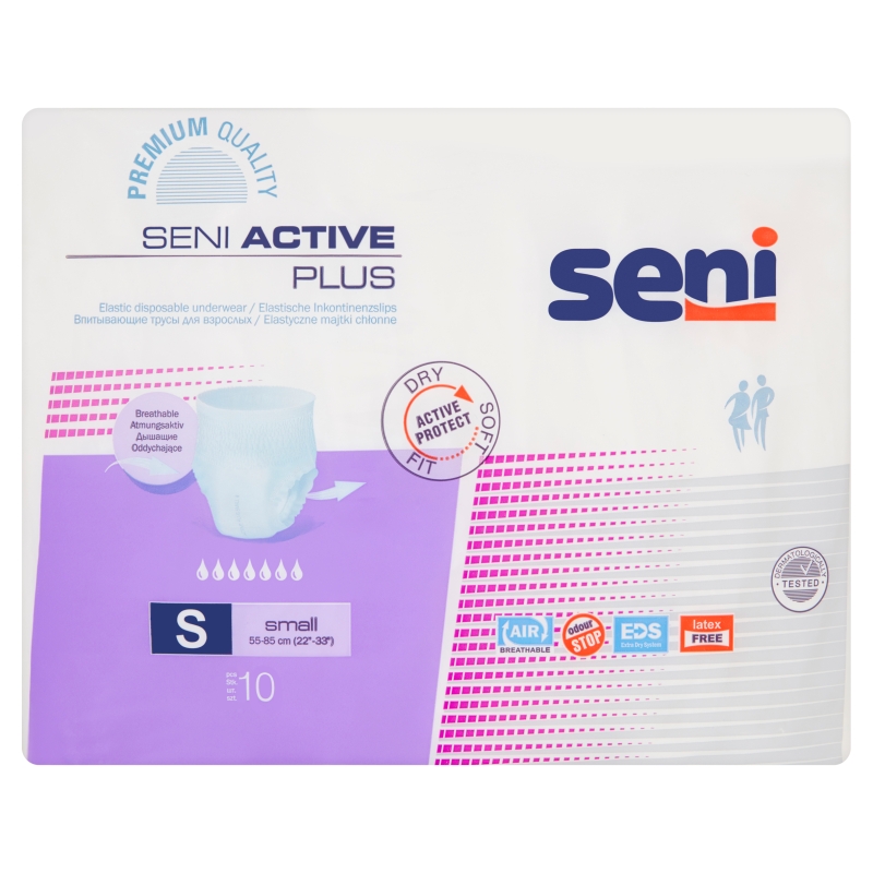 Seni Active Plus  majtki chłonne rozmiar S, 10 szt.