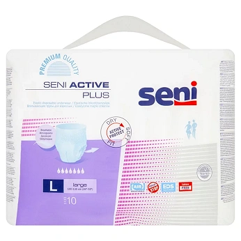 Seni Active Plus, majtki chłonne rozmiar L, 10 szt.