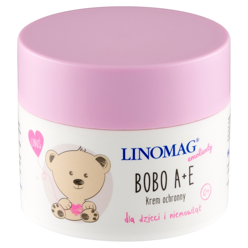 Linomag Bobo A+E , krem ochronny do wrażliwej i alergicznej skóry dzieci i niemowląt, 50 ml