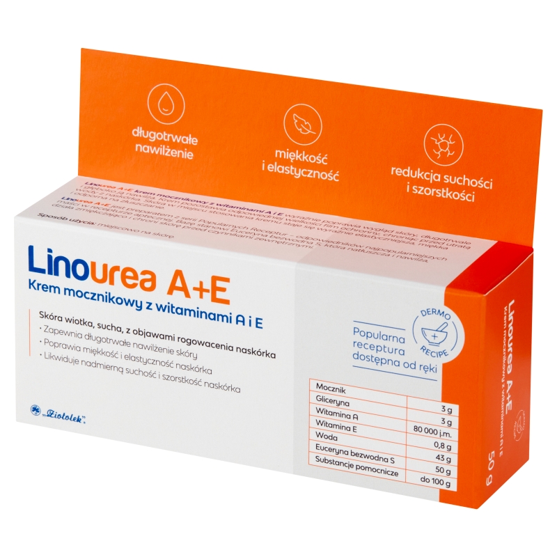 Linourea A+E, krem mocznikowy, tuba 50 g