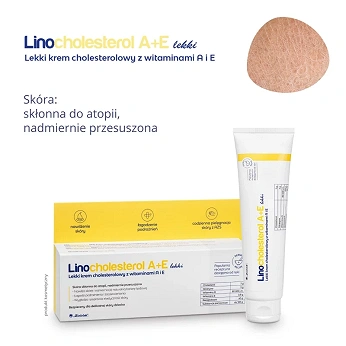 LINOCHOLESTEROL A+E Lekki , krem cholesterolowy z witaminami A i E, 80 g