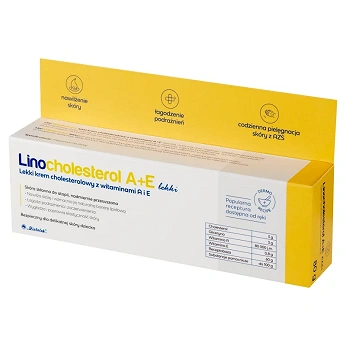 LINOCHOLESTEROL A+E Lekki , krem cholesterolowy z witaminami A i E, 80 g