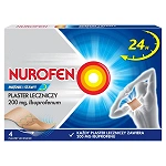 Nurofen Mięśnie i Stawy plaster leczniczy na naciągnięcie mięśni i zwichnięcia, 4 szt.
